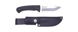 KNIFE PRO HUNTER FIXED RUBBER BLACK